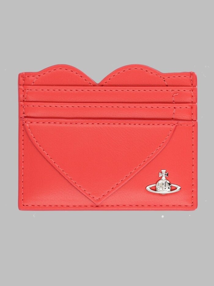 vivienne westwood portacarte "heart" con orb Vivienne Westwood Portacarte "Heart" Con Orb