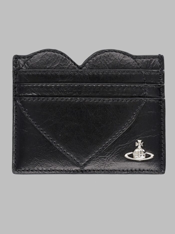 vivienne westwood portacarte "heart" con orb Vivienne Westwood Portacarte "Heart" Con Orb