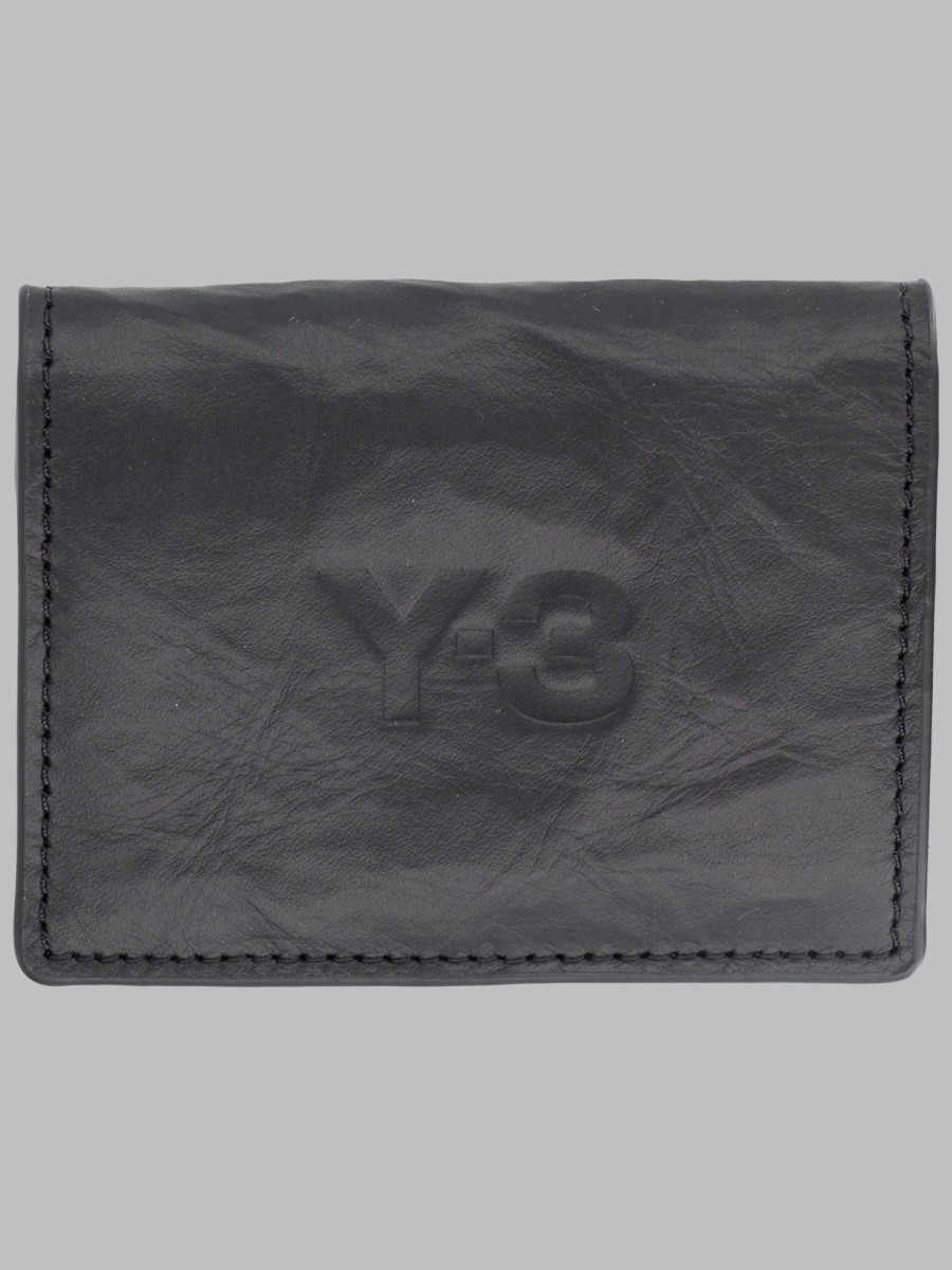 Y - 3 Portacarte In Pelle Con Logo