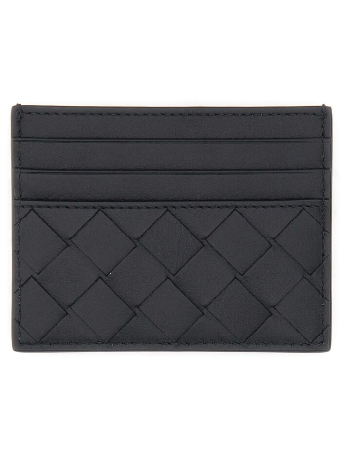 bottega veneta portacarte in pelle intrecciata Bottega Veneta PORTACARTE IN PELLE INTRECCIATA