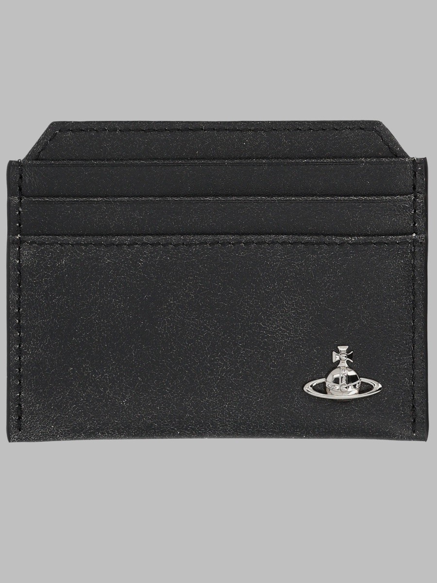 Vivienne Westwood Portacarte Slim In Pelle Con Orb
