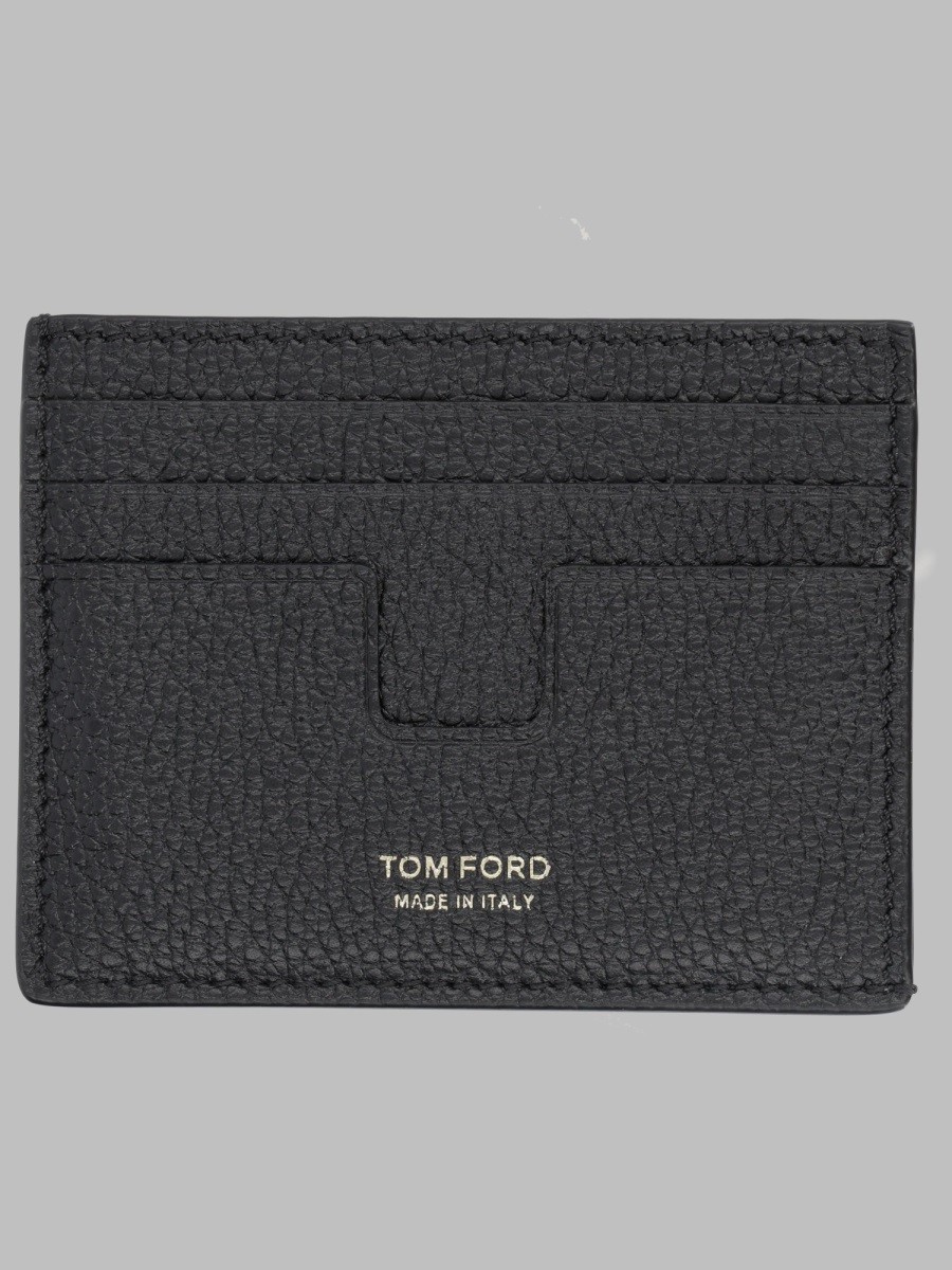 TOM FORD PORTACARTE "T LINE" IN PELLE