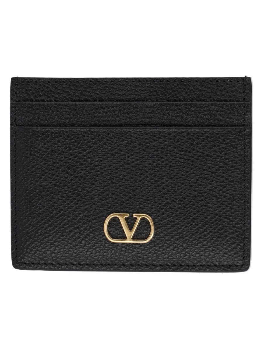 Valentino Garavani PORTACARTE "VLOGO SIGNATURE" IN PELLE