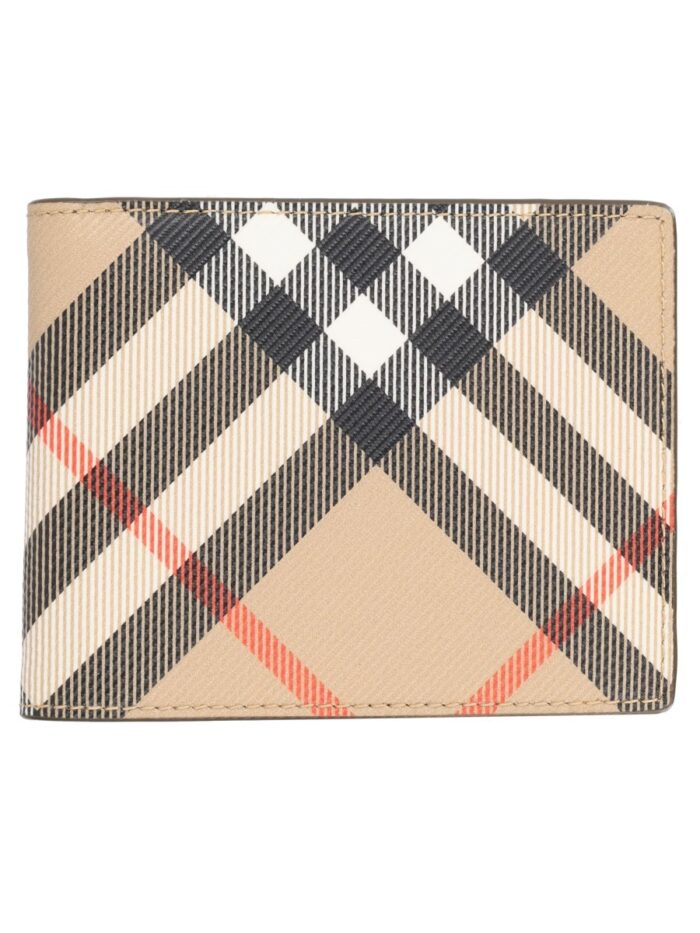 Burberry Portafoglio Bifold Con Stampa Check