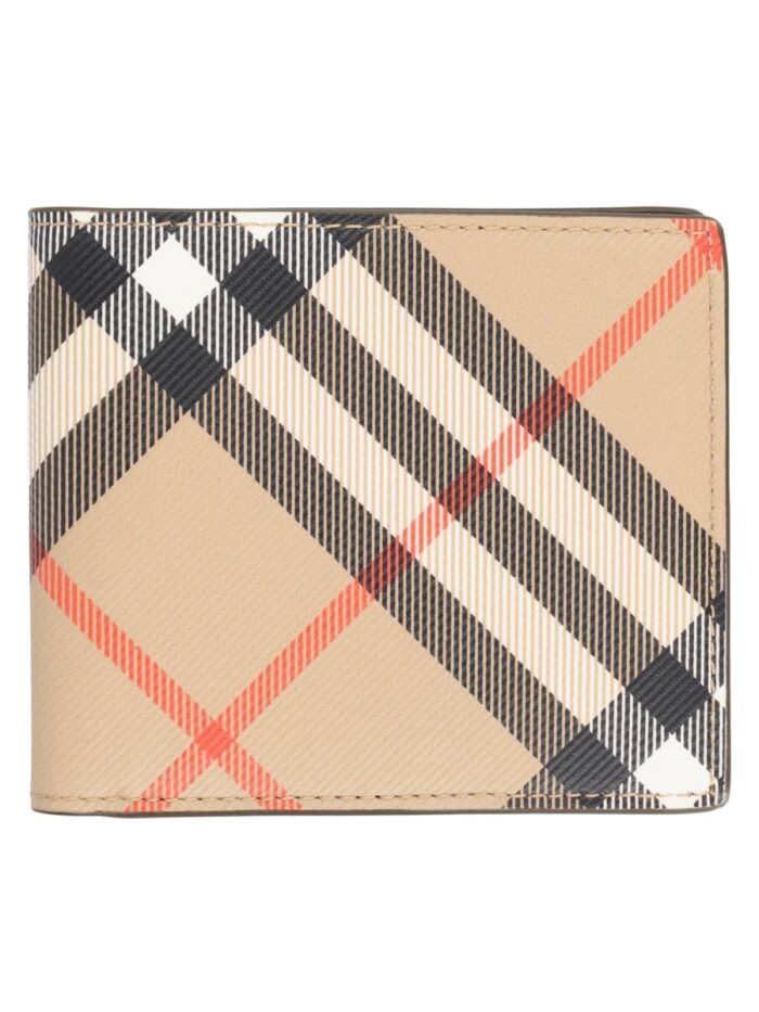 burberry portafoglio bifold con stampa check Burberry Portafoglio Bifold Con Stampa Check