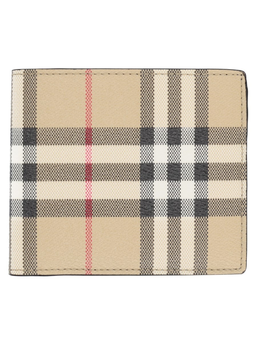 Burberry Portafoglio Bifold Con Stampa "Check"