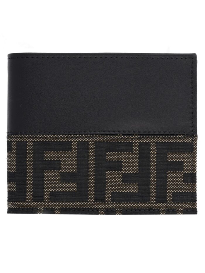 fendi portafoglio bifold ff con fascia in jacquard Fendi Portafoglio Bifold FF Con Fascia In Jacquard