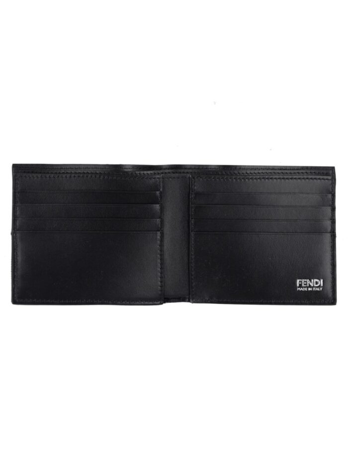 Fendi Portafoglio Bifold FF Con Fascia In Jacquard