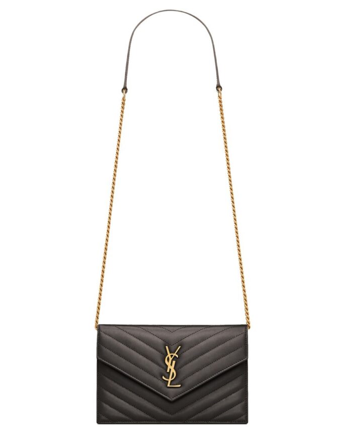 saint laurent portafoglio con catena "envelope cassandre" Saint Laurent PORTAFOGLIO CON CATENA "ENVELOPE CASSANDRE"