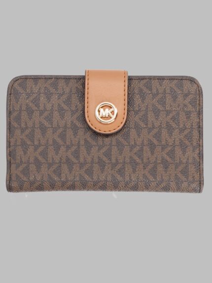 MICHAEL BY MICHAEL KORS PORTAFOGLIO MEDIUM CON STAMPA LOGO E CIONDOLO MK POP