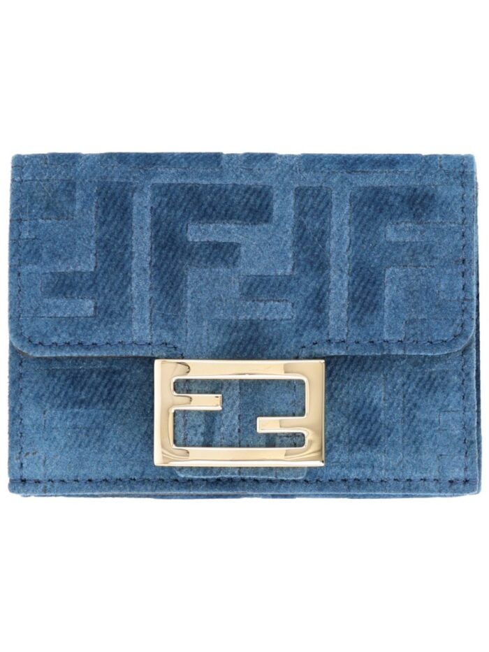 fendi portafoglio "micro trifold baguette" Fendi PORTAFOGLIO "MICRO TRIFOLD BAGUETTE"