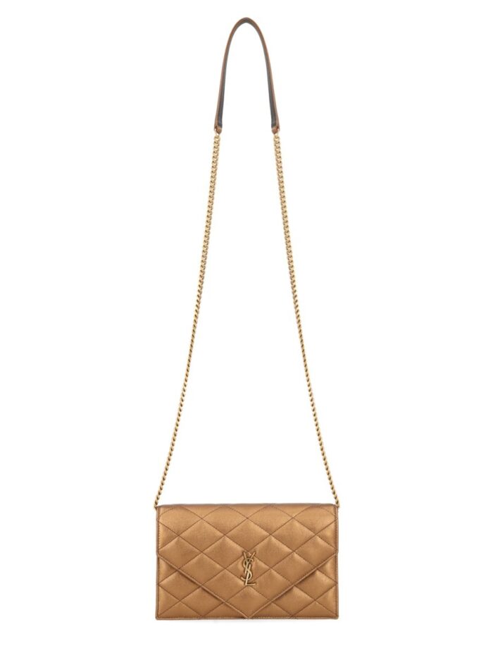 saint laurent portafoglio "paris" con catena Saint Laurent Portafoglio "Paris" Con Catena