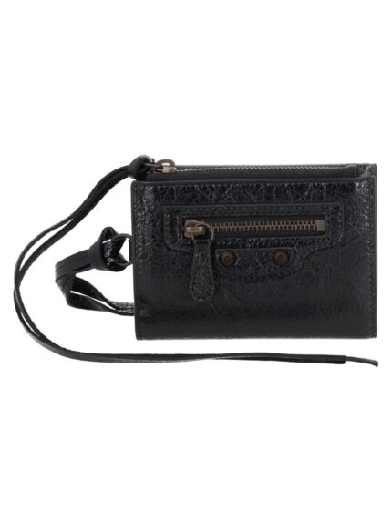 Balenciaga PORTAFOGLIO TRIFOLD CON TRACOLLA "LE CITY"
