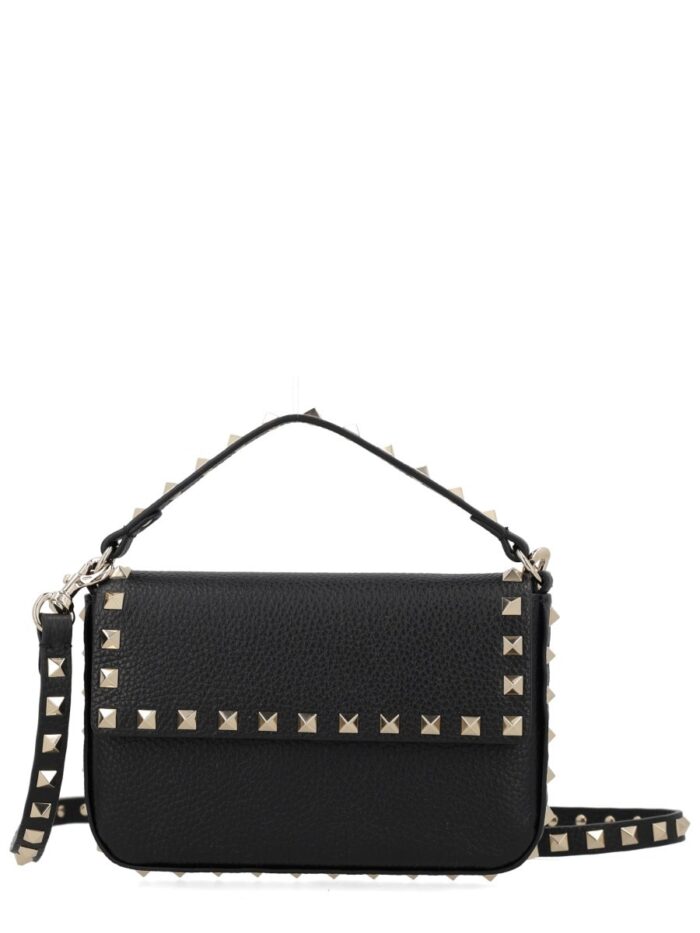 valentino garavani pouch rockstud in vitello granato Valentino Garavani POUCH ROCKSTUD IN VITELLO GRANATO