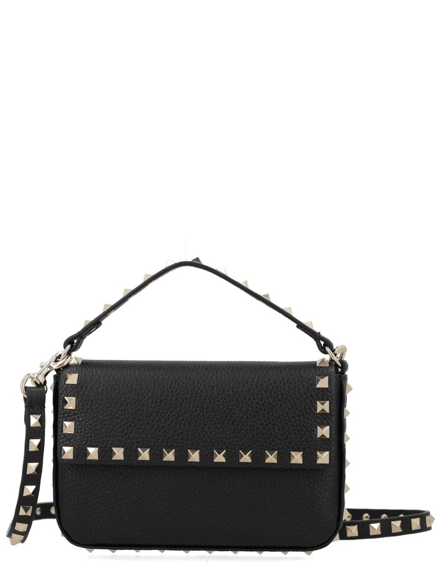 Valentino Garavani POUCH ROCKSTUD IN VITELLO GRANATO