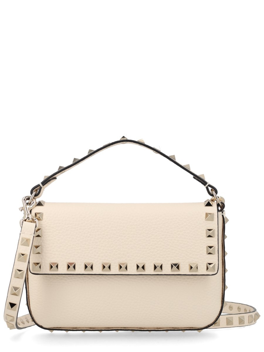 Valentino Garavani POUCH ROCKSTUD IN VITELLO GRANATO