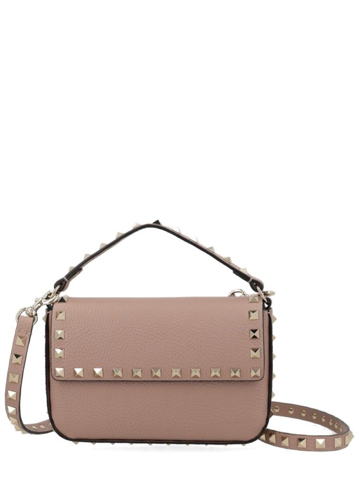 valentino garavani pouch rockstud in vitello granato Valentino Garavani POUCH ROCKSTUD IN VITELLO GRANATO