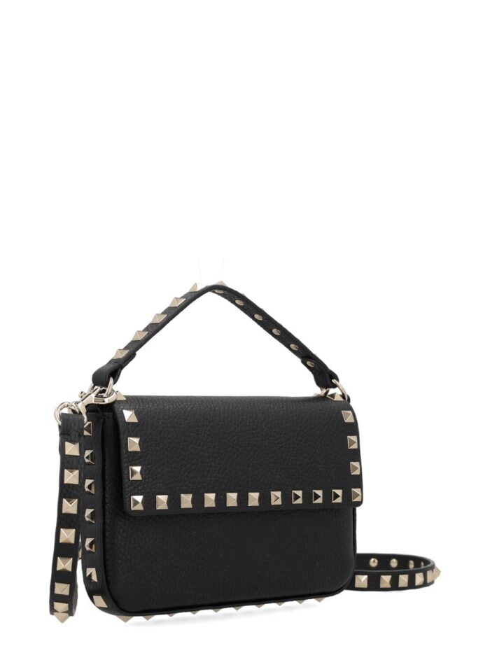 Valentino Garavani POUCH ROCKSTUD IN VITELLO GRANATO