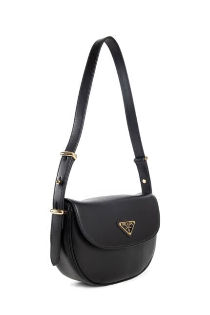 Prada Arqu Leather Shoulder Bag With Flap