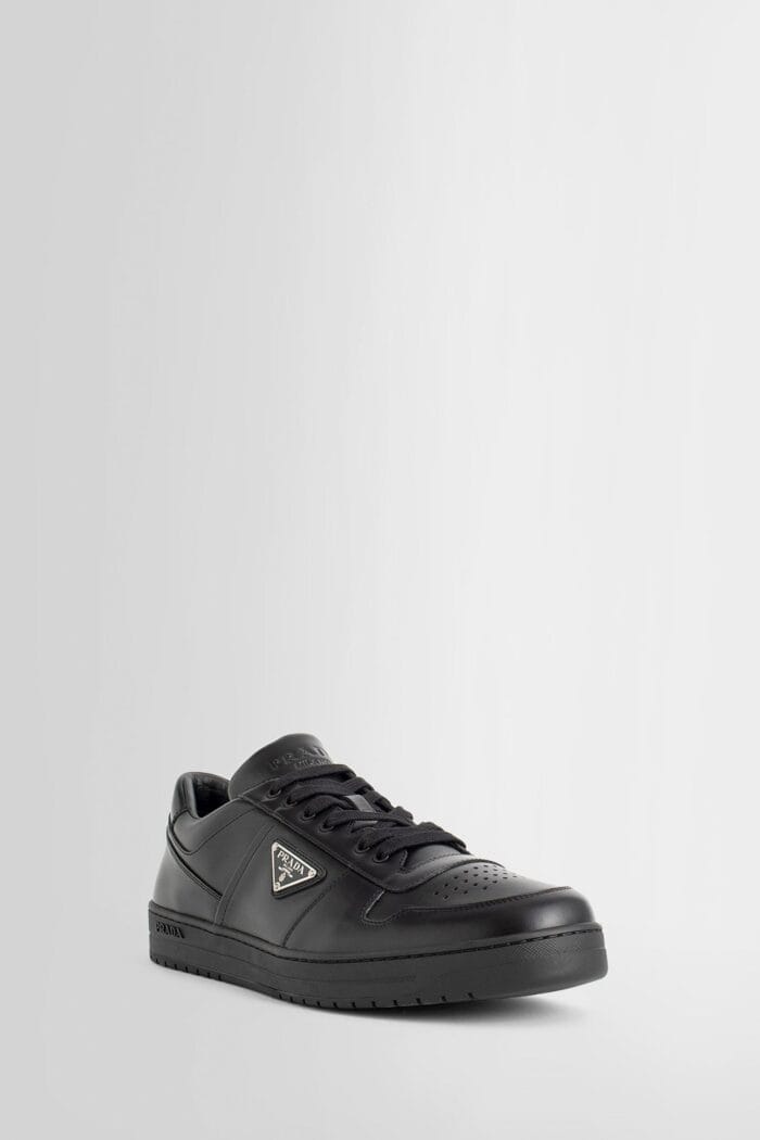 PRADA Black Downtown Leather Sneakers