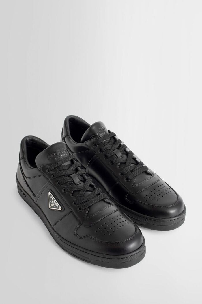 PRADA Black Downtown Leather Sneakers