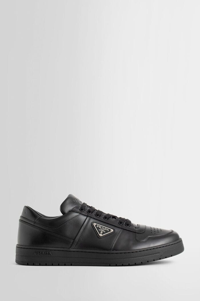 PRADA Black Downtown Leather Sneakers