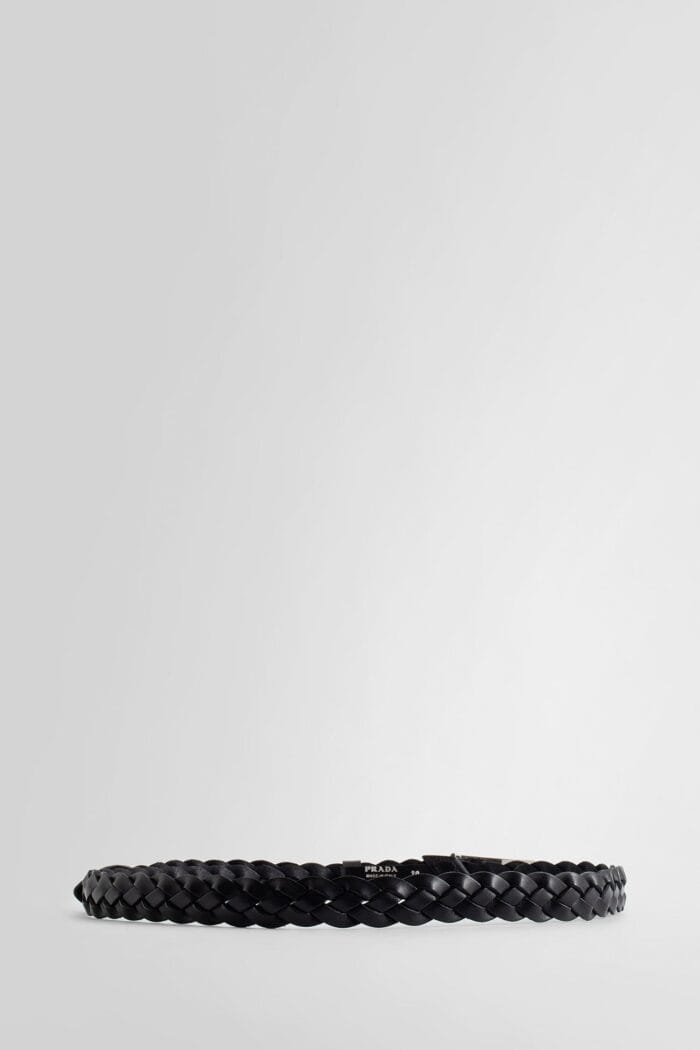 prada braided leather belt PRADA Braided Leather Belt