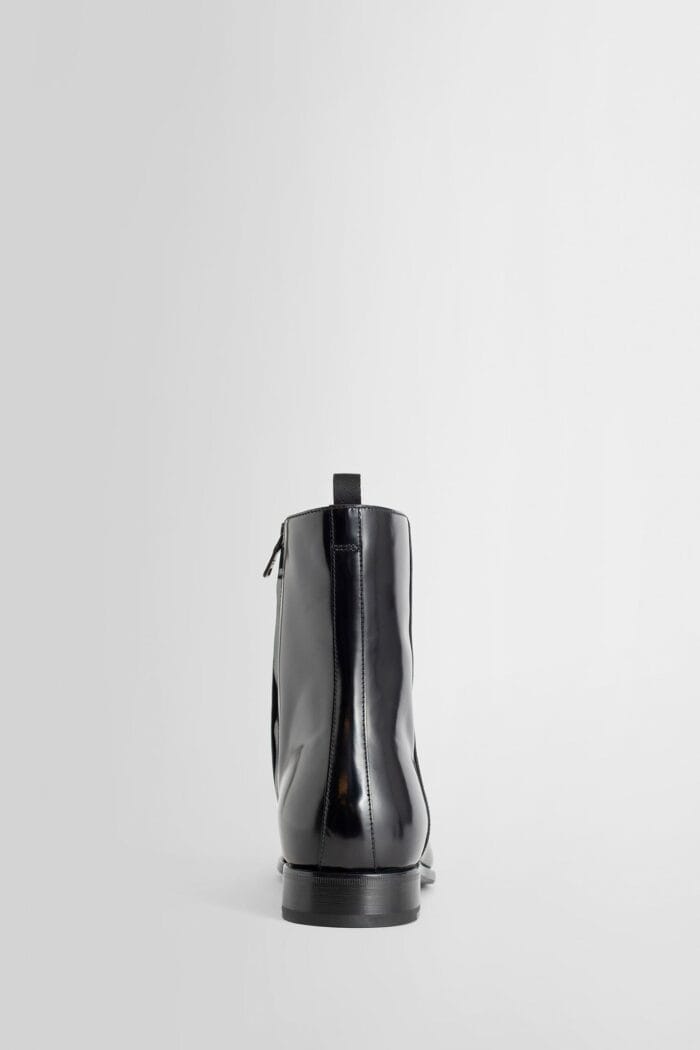 PRADA Brushed Leather Chelsea Boots