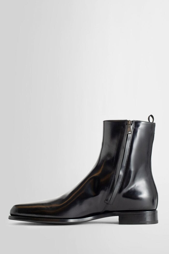 PRADA Brushed Leather Chelsea Boots