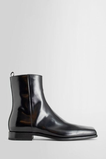 PRADA Brushed Leather Chelsea Boots