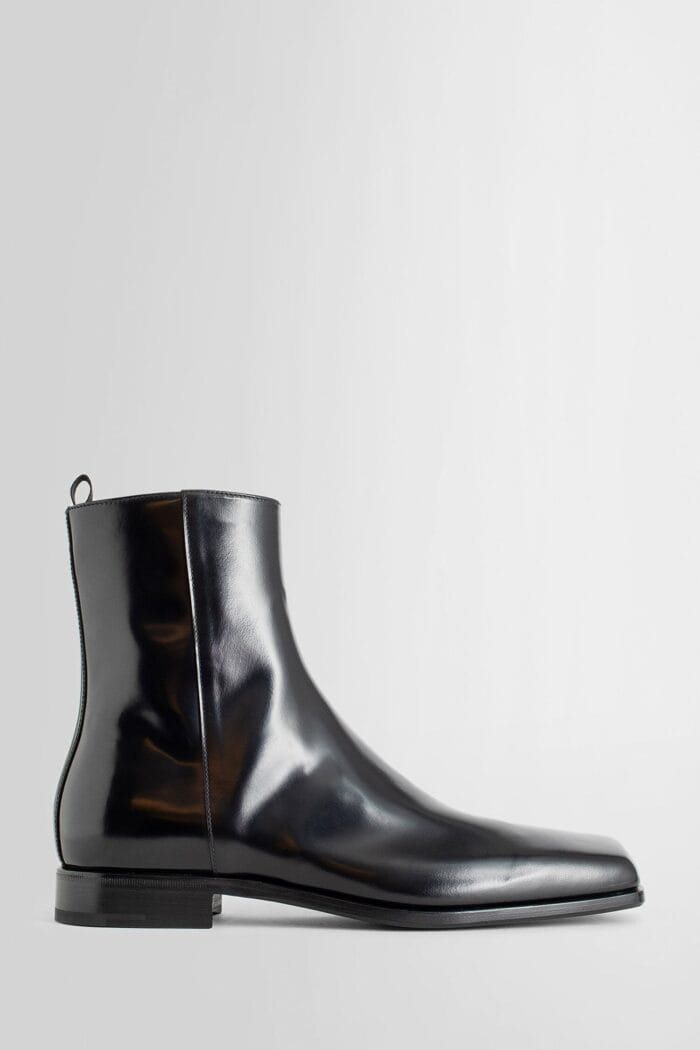 PRADA Brushed Leather Chelsea Boots