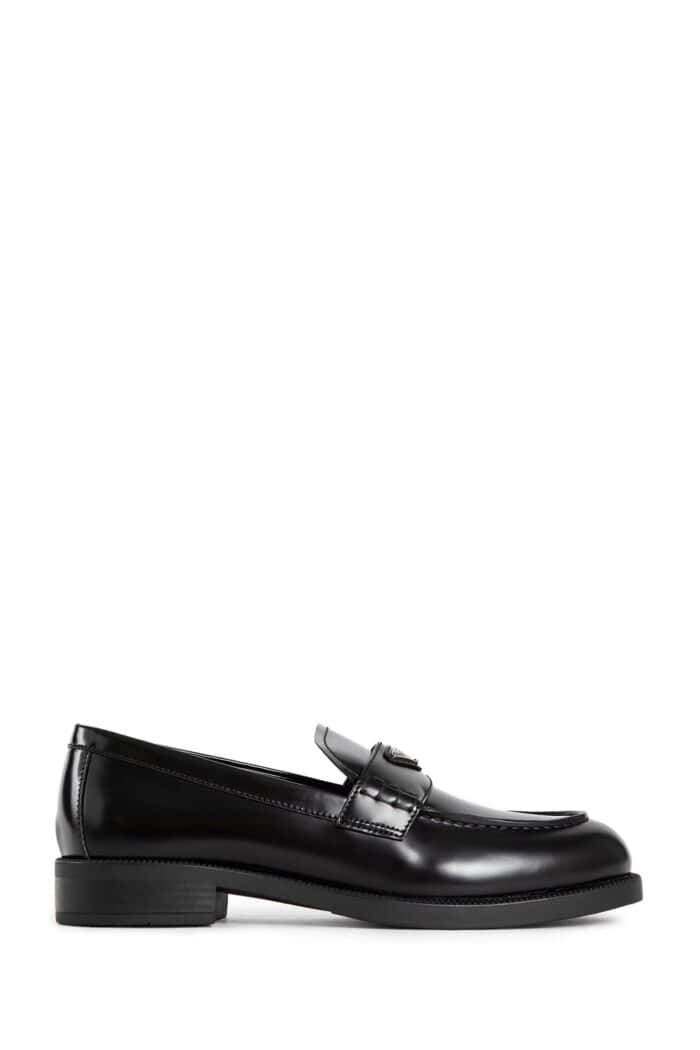 PRADA Brushed Leather Loafers