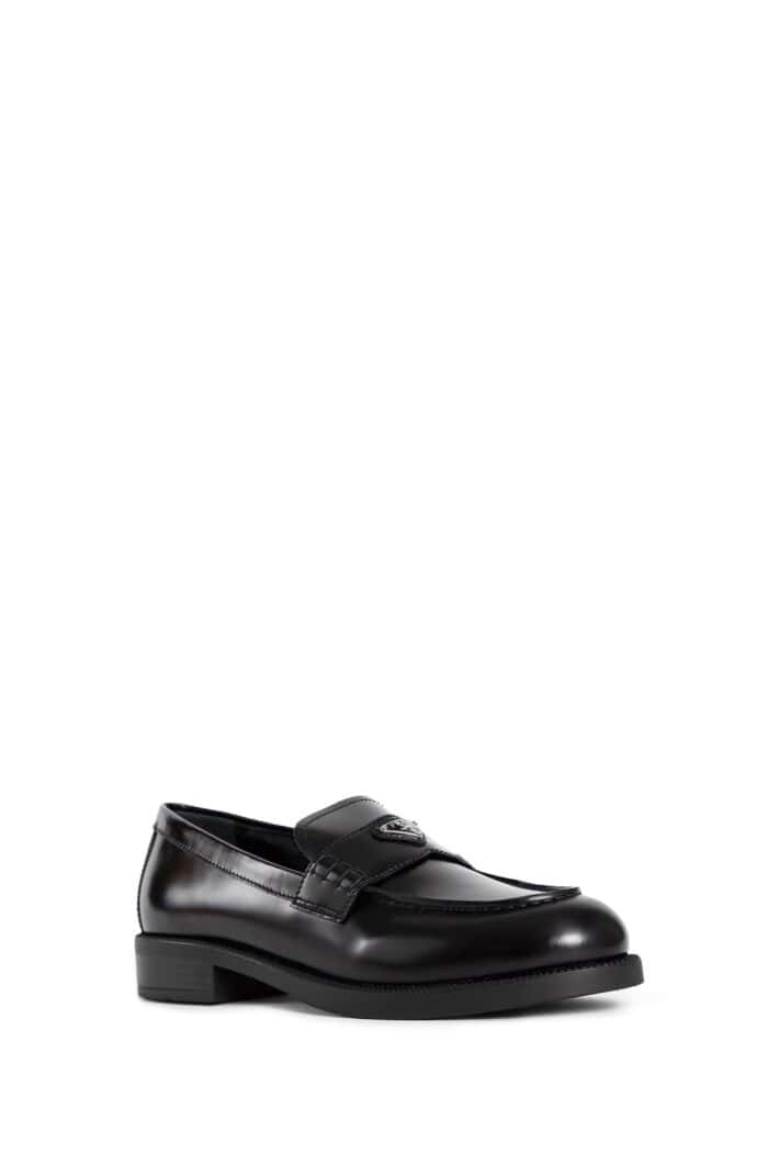 PRADA Brushed Leather Loafers