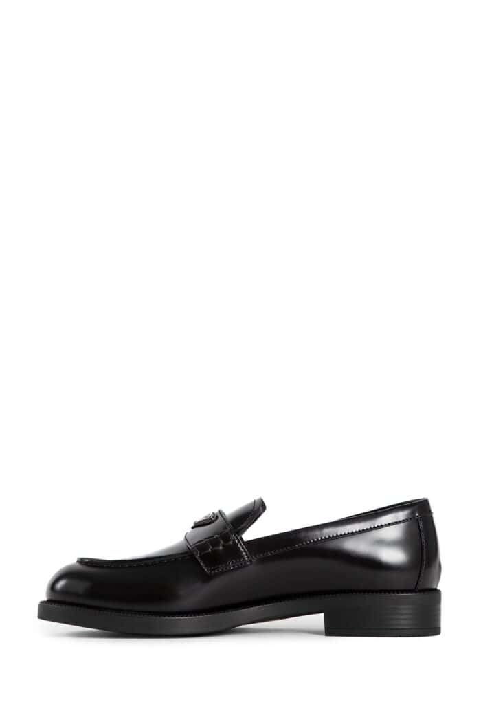 PRADA Brushed Leather Loafers