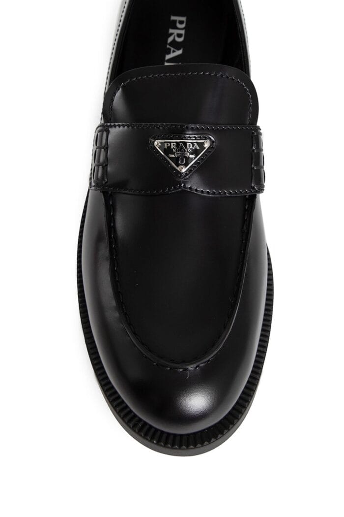 PRADA Brushed Leather Loafers