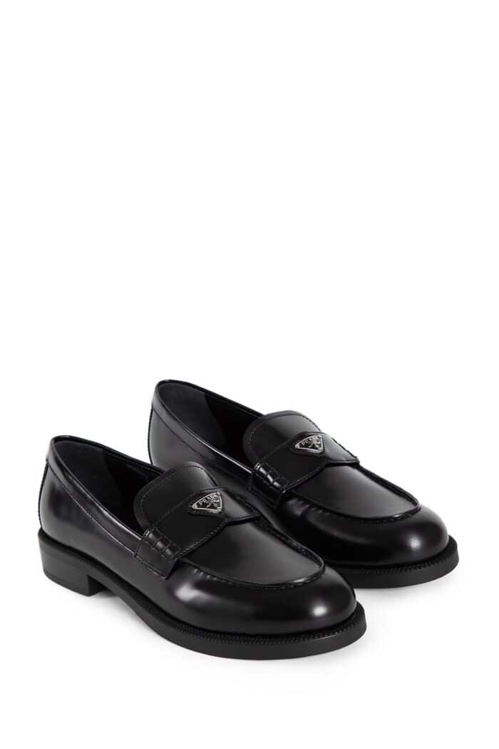 PRADA Brushed Leather Loafers