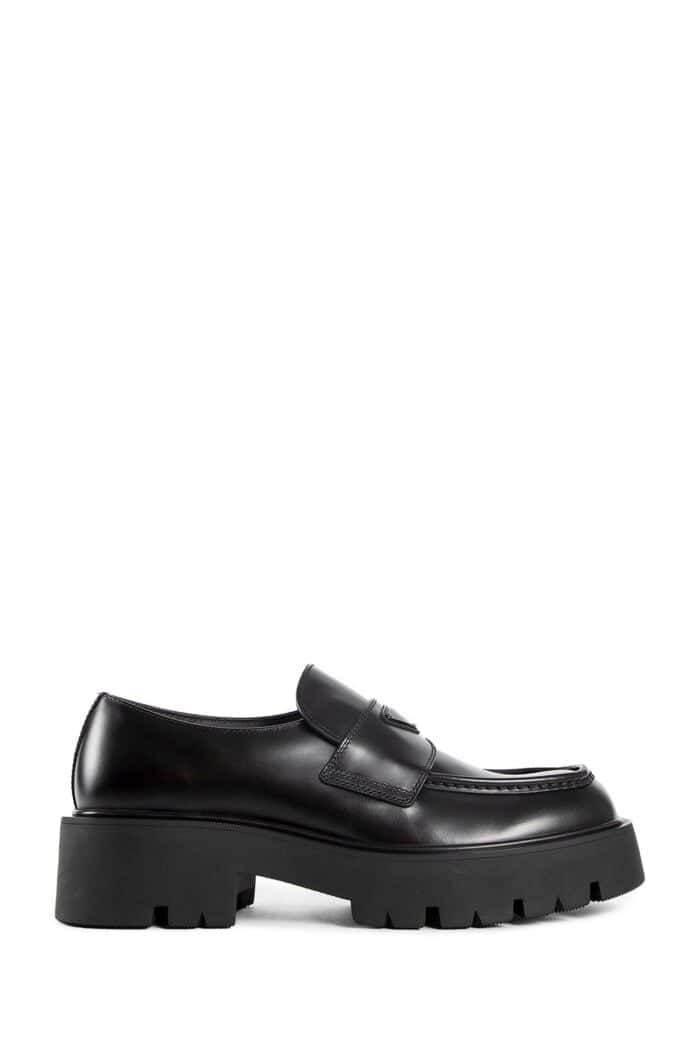 PRADA Brushed Leather Loafers