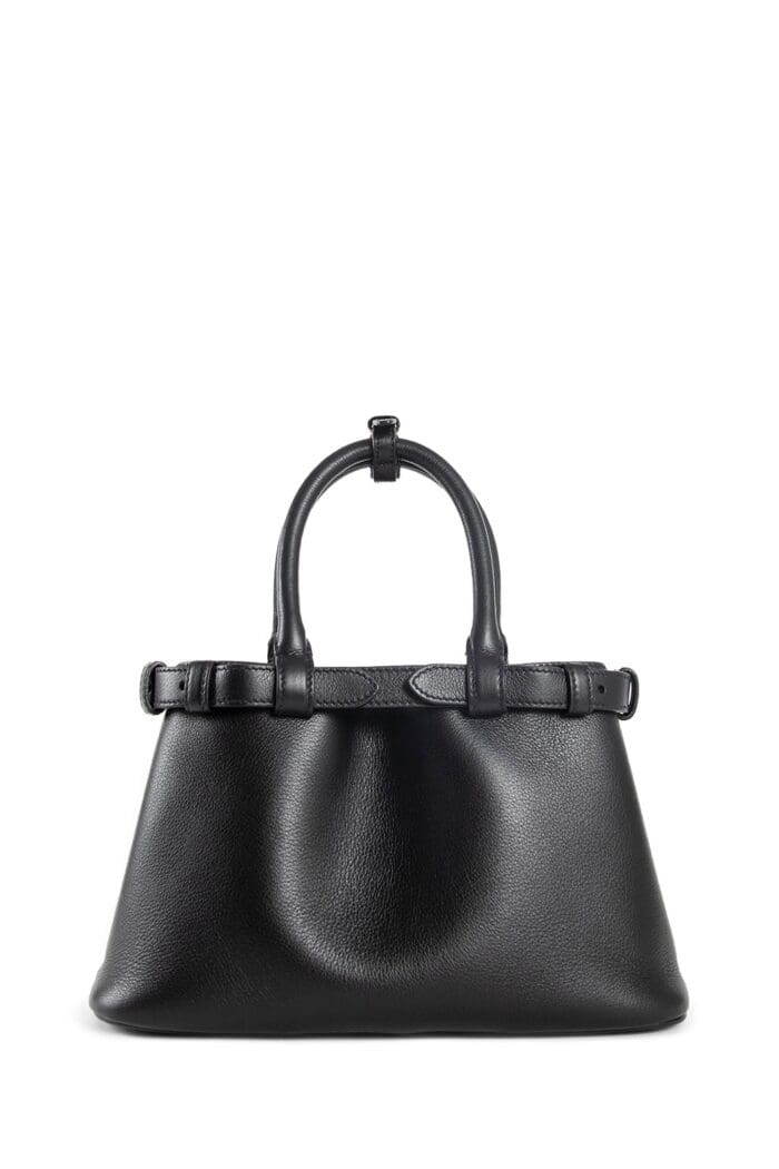 Prada Buckle Small Leather Handbag With Double Belt