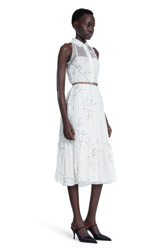 PRADA Embroidered Organza Dress