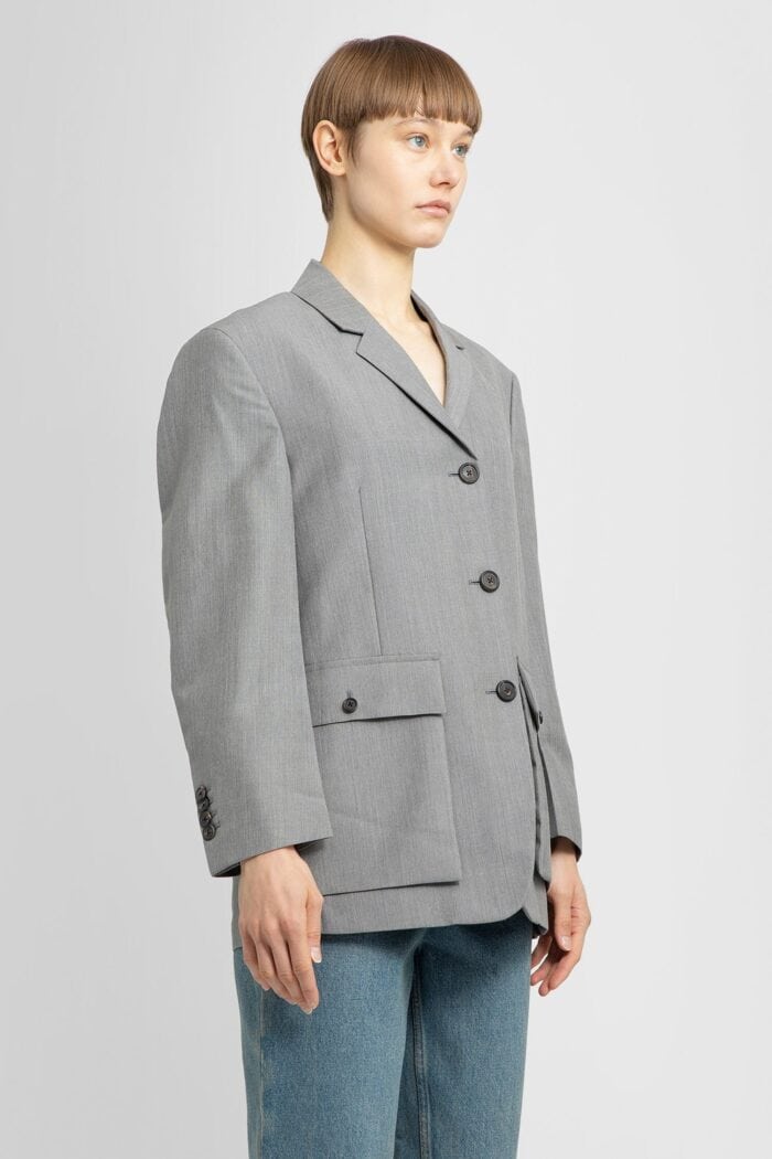 PRADA Kid Mohair Single-breasted Blazer