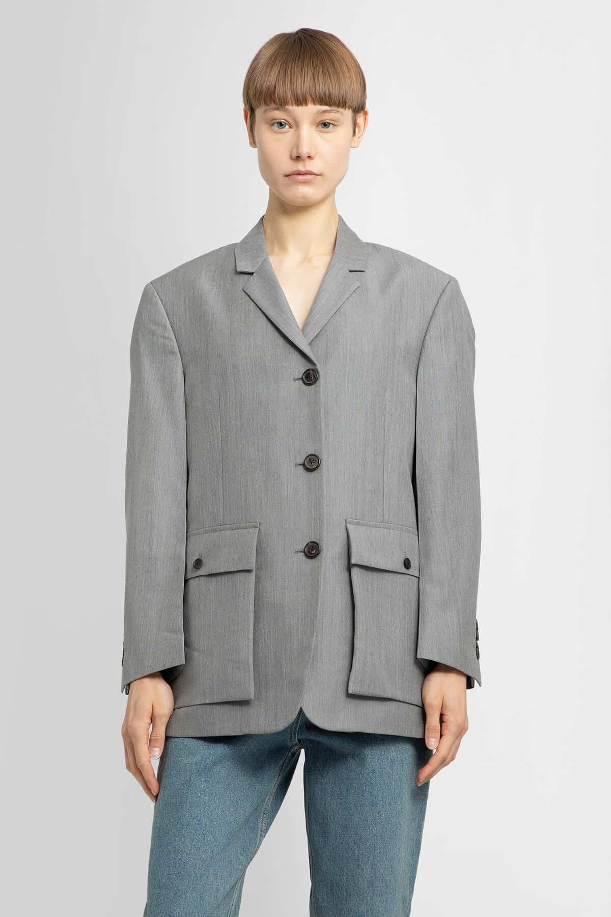 PRADA Kid Mohair Single-breasted Blazer
