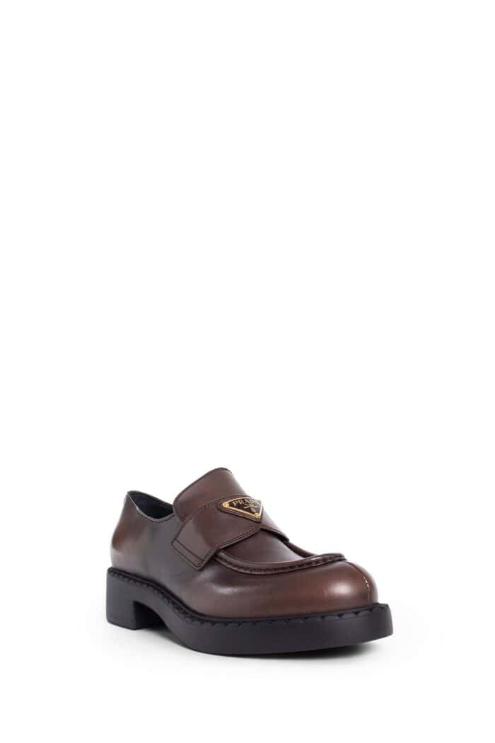 PRADA Leather Classic Loafers