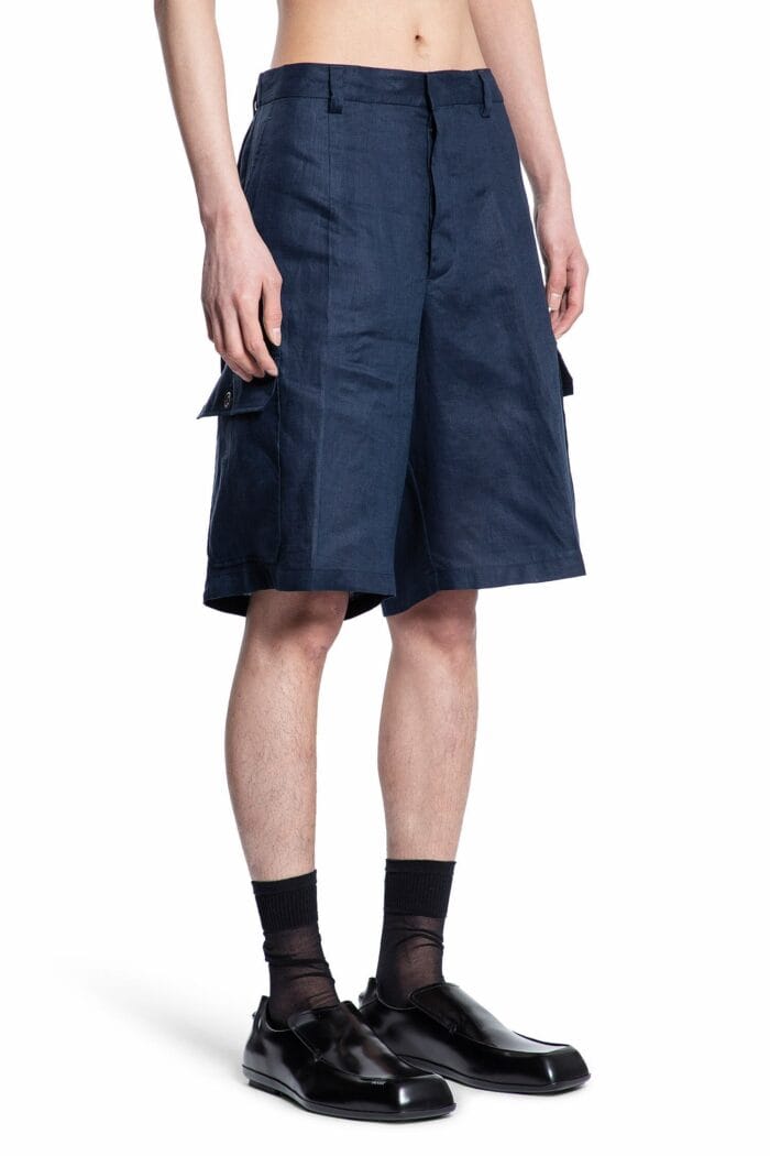 PRADA Linen Cargo Shorts