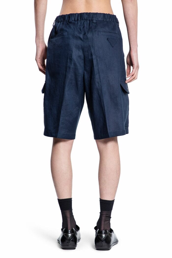 PRADA Linen Cargo Shorts