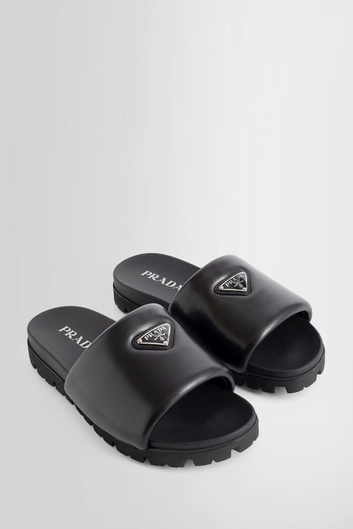 PRADA Padded Nappa Leather Slides