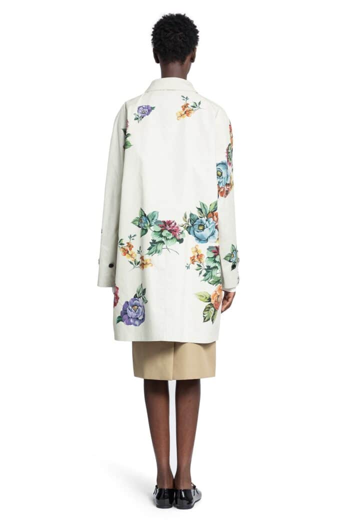 PRADA Printed Cotton Single-Breasted Coat