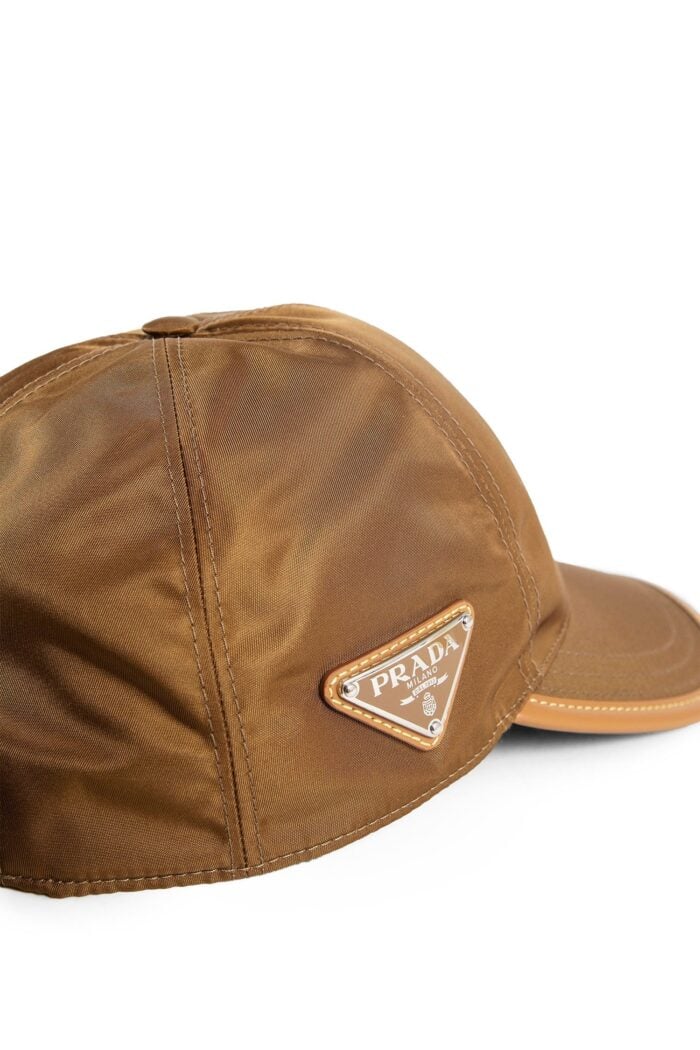 PRADA Re-nylon And Leather Baseball Cap