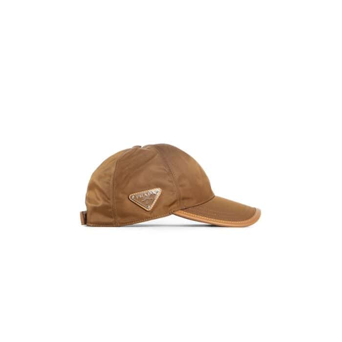 PRADA Re-nylon And Leather Baseball Cap