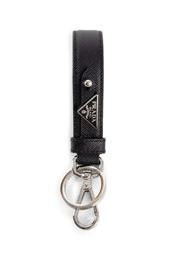 PRADA Saffiano Leather Keychain