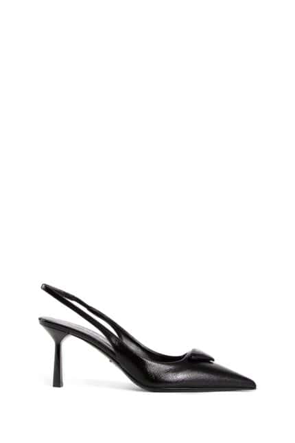 PRADA Saffiano Patent Leather Slingback Pumps